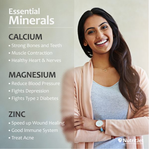 NutritJet Calcium Magnesium Zinc Vitamin D3 & B12 for Men and Women 60 Vegetarian tablets - Image 5